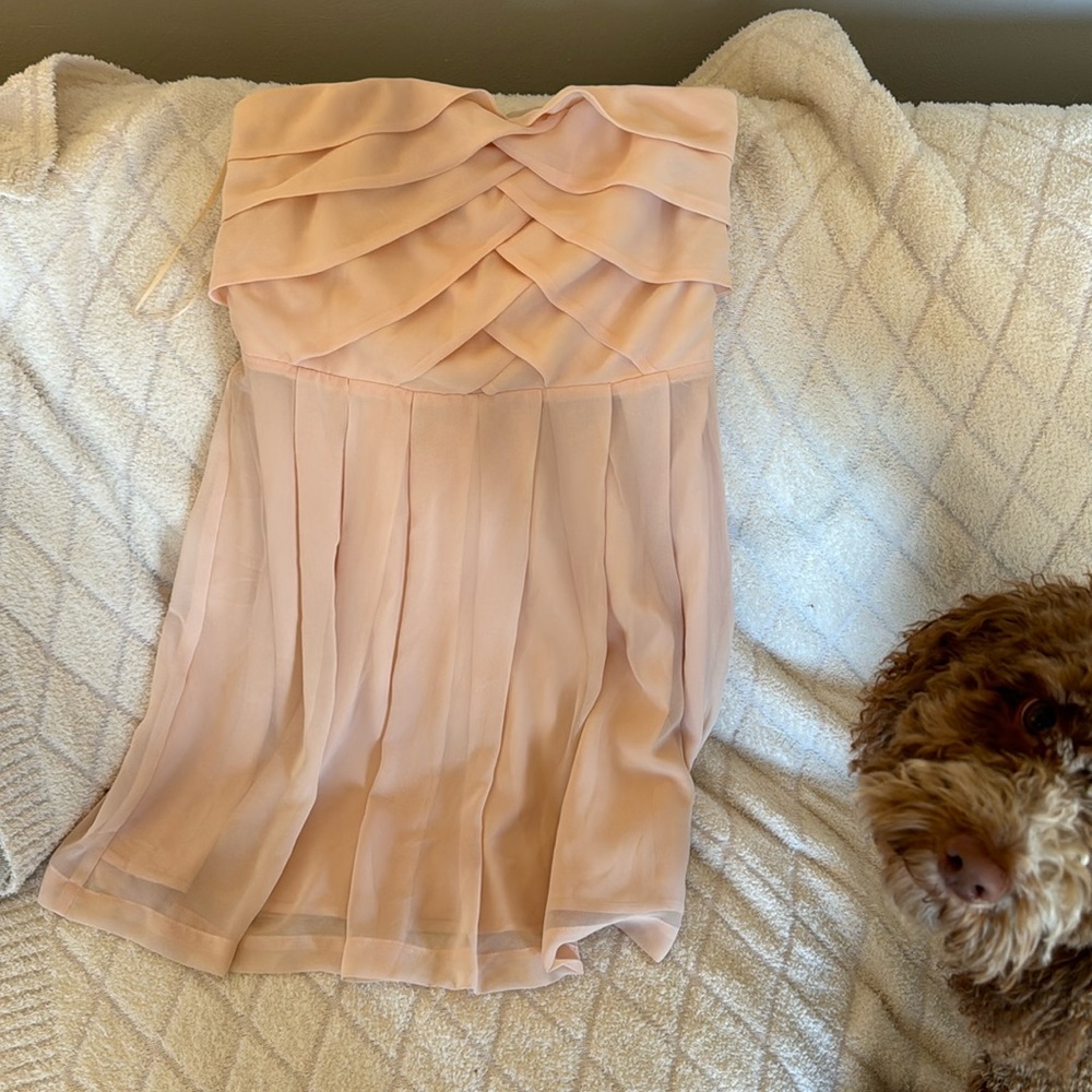 Express peach colored dress
